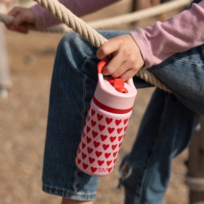 Simple Modern 14oz Summit Sweetheart Water Bottle Light Pink/Red
