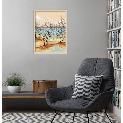 Quiet Cove II Svelte Natural Framed Scenic Landscape Print