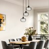 DORESshop 3-Light Modern Black Cluster Kitchen Island Pendant Light Fixtures, Mini Crystal Hanging Light - 4 of 4