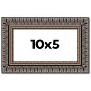 PosterPalooza | Panoramic Ornate Black Picture Frame - UV Acrylic, Foam Board Backing, Hanging Hardware - 2 of 4
