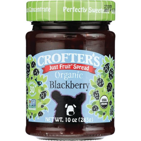 Crofter's Just Fruit Spread - Organic Blackberry 10 oz Jar - image 1 of 2