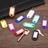 Unique Bargains Plastic Key Tag with Split Ring Labels Window 10 Assorted Colors - 4 of 4