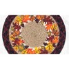 Earth Rugs 10" x 10" Round Trivet with Autumn Leaves Design, Rustic & Farmhouse Decor - 2 of 3