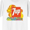 7UP Logo, Colorful doodle, White Short Sleeve Adult T-Shirt - 2 of 4