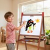 SUGIFT Kids Wooden Easel with Paper Roll - Adjustable Magnetic Double Sided Drawing Board, Children Art Easel for 3~12 Years Kids Painting Drawing - 4 of 4
