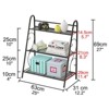 GustoWave Corner Metal Plant Stand, 3 Tier Flower Pot Display Rack, Multifunctional Storage Rack Shoe Shelf, Space Saving, Black - 2 of 4