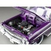 1961 Chevrolet Impala Open Convertible Lowrider Purple Met w/Graphics 1/18 Diecast Model Car by Sun Star - 3 of 4