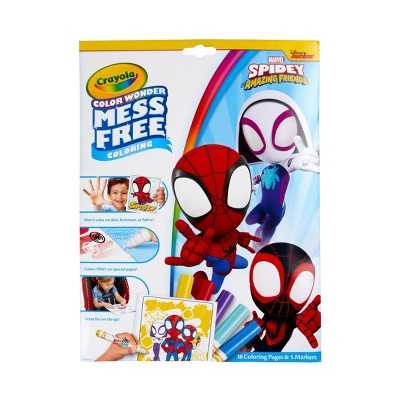 COLOR WONDER COLORING BOOK & MARKERS FOLDALOPE: COCOMELON, SPIDEY