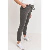 Women's Two-Tone Brushed Terry Maternity Sweatpants - Hello Miz S - 3 of 4