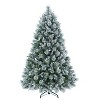 HomeRoots 4' Full Flocked Fir Christmas Tree - 4 of 4