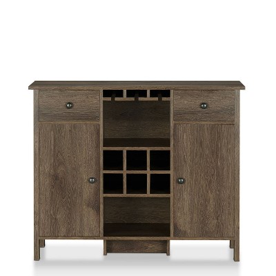 Cecilia Wine Cabinet Walnut - miBasics