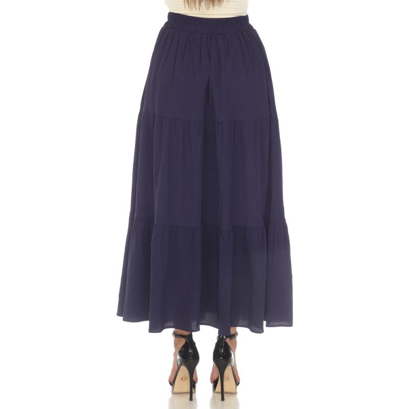 Women's Pleated Tiered Maxi Skirt, 3 of 6