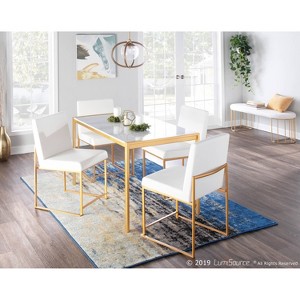 Set of 2 High Back Fuji Contemporary Dining Chairs - LumiSource - 1 of 4