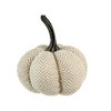 Whisen 5.2x5.2x6"H Fabric Weighted Pumpkin Pattern, Set of 3 - Cream - 2 of 4