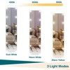 Right-angle full-length mirror with stand, floor mirror, aluminum alloy frame, can be installed upright or wall-mounted. - 3 of 4