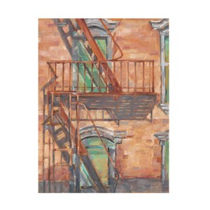 18" x 24" Ethan Harper 'Urban Facade II' Unframed Wall Canvas - Trademark Fine Art: Modern Vertical Cityscape Artwork - 1 of 4