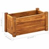 vidaXL Garden Raised Bed, Acacia Wooden Planter for Flowers and Plants, Brown - 3 of 4