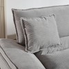 Akoasm Comfortable Velvet Double Sofa Bed with Pillows for Bedroom & Living Room-Light Grey - 4 of 4