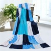 Slickblue Plaid Coral Fleece Throw Blanket, 59"x78.7", Cozy & Machine Washable, Perfect for Sofa & Chair, 6 Color Options - 2 of 3
