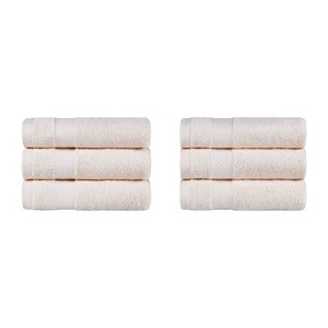 Modern Solid Classic Premium Luxury Cotton 6 Piece Hand Towel Set by Blue Nile Mills - 1 of 4