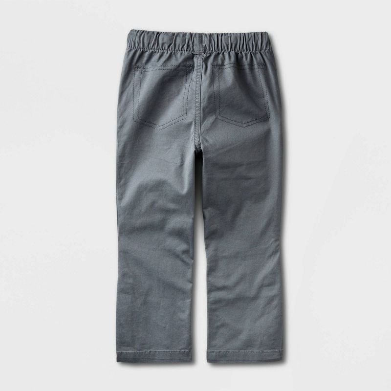 Toddler Boys' Adaptive Straight Fit Pull-On Woven Pants - Cat & Jack™ Gray, 3 of 6