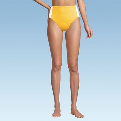 Lands' End Women's Seamed High Waisted Bikini Bottoms