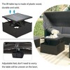 Outdoor Patio Rectangle Daybed with Retractable Canopy, Wicker Furniture Sectional Seating with Washable Cushions, Backyard, Porch - 4 of 4