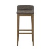 Renmark Counter Height Barstool Gray: Low Back, Tapered Legs, Brushed Finish - Hillsdale Furniture - 2 of 4