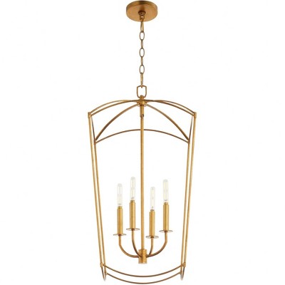 Quorum Lighting Mantle 4 - Light Chandelier in  Gold Leaf