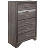 Sapphtopaz Retro Drawer Dresser for Bedroom, Wooden Closet Organizers and Storage with Handles Storage Cabinet for Bedroom, Entryway - 3 of 4