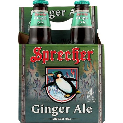 Sprecher Ginger Ale 4 Pack - 6 pack, 64 fo