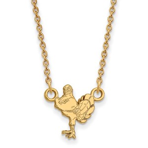 Black Bow Jewelry 14k Yellow Gold Virginia Tech Hokies NCAA Necklace 18 Inch - 1 of 4