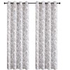 Kate Aurora Bradenton 1 Piece Grommet Top Light Filtering Paisley Floral Window Curtain Panel - 4 of 4