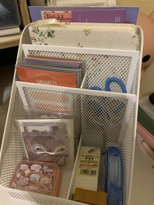 Mesh Wall Office Supply Organizer White - Brightroom™ : Target