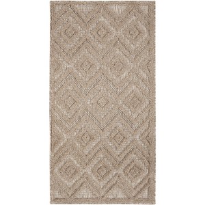 Nourison Versatile Solid Diamond Indoor Outdoor Flatweave Area Rug - 1 of 4