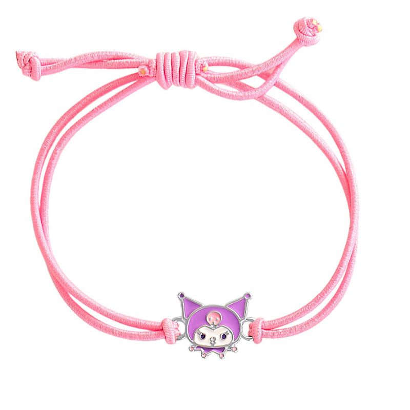 Sanrio Hello Kitty Cord Bracelet 3-Piece Set with Kuromi, My Melody Charms, Officially Licensed, 3 of 7