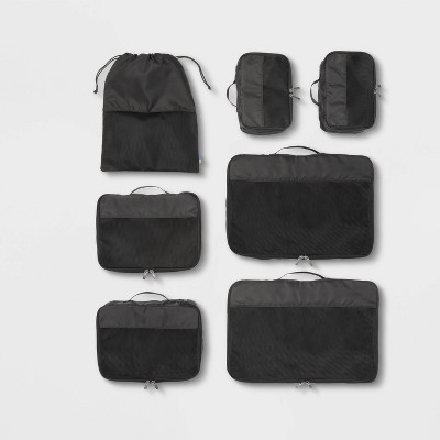 7pc Packing Cube Set Black - Open Story™