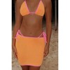 Moda Minx Contrast Cove 'Tangerine & Candy' Scrunch Micro Skirt - 3 of 4