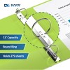 Davis Group 6pk 1.5" Premium Economy Round Ring Binders Lime Green: Hard Cover, 275 Sheet Capacity, 2 Pockets, Polypropylene - 3 of 4