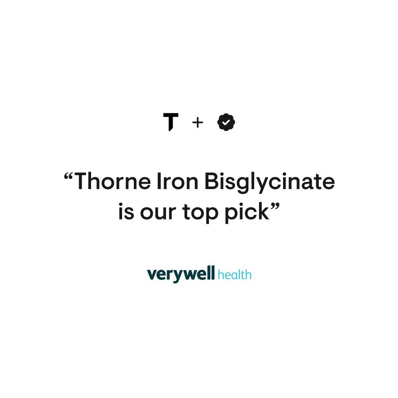 Thorne Iron Bisglycinate - 25 mg - Optimal Absorption - Support Red Blood Cell Formation - NSF Certified for Sport - Gluten-Free - 60 Capsules, 5 of 8