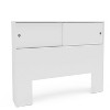 Polifurniture 3pc Full Victoria Bedroom Set with 2 Nightstands White: Modern Style, Spot Clean, 90 Day Warranty - image 2 of 4