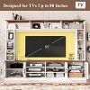 95.5" Wall Unit Entertainment Center with Bookshelves and Cabinets,Modern TV Stand for 80" TV with Glass Doors and Adjustable Shelves-Baofuwish - 2 of 4