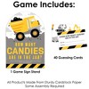 Big Dot of Happiness Dig It - Construction Party Zone - How Many Candies Baby Shower or Birthday Party Game - 1 Stand and 40 Cards Candy Guessing Game - 3 of 4