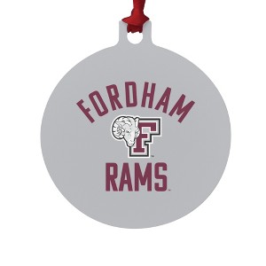 Fordham University Rams Logo Aluminum Holiday Christmas Tree Ornament - 1 of 4