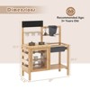 Infans Mud Kitchen Kids Pretend Play Kitchen Toy Set Outdoor Wooden Kitchen Playset - 2 of 4