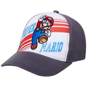 Super Mario Boys Baseball Hat, Kids Baseball Cap for Ages 4-7 - 1 of 4