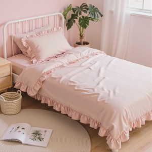 BAGOKIE 5/7 Piece Bed in a Bag All Season Bedding Set with Comforter, Sheets, Pillowcases & Shams, Pink - 1 of 4