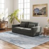 LOVMOR 83" Modern Sofa Couch for Living Room, 3 Seater Deep Seat Sofa with Upholstered Cushion and 2 Pillows , for Small Space, Apartment, Office - 3 of 4