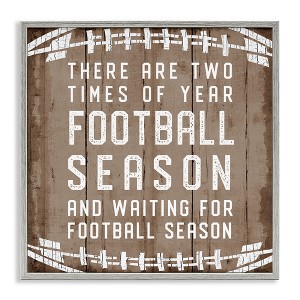 Stupell Industries Time of Year Football Season, 17" x 17" - 1 of 4