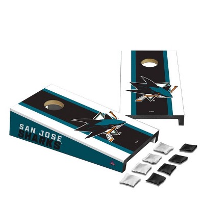 NHL San Jose Sharks Desktop Cornhole Board Set